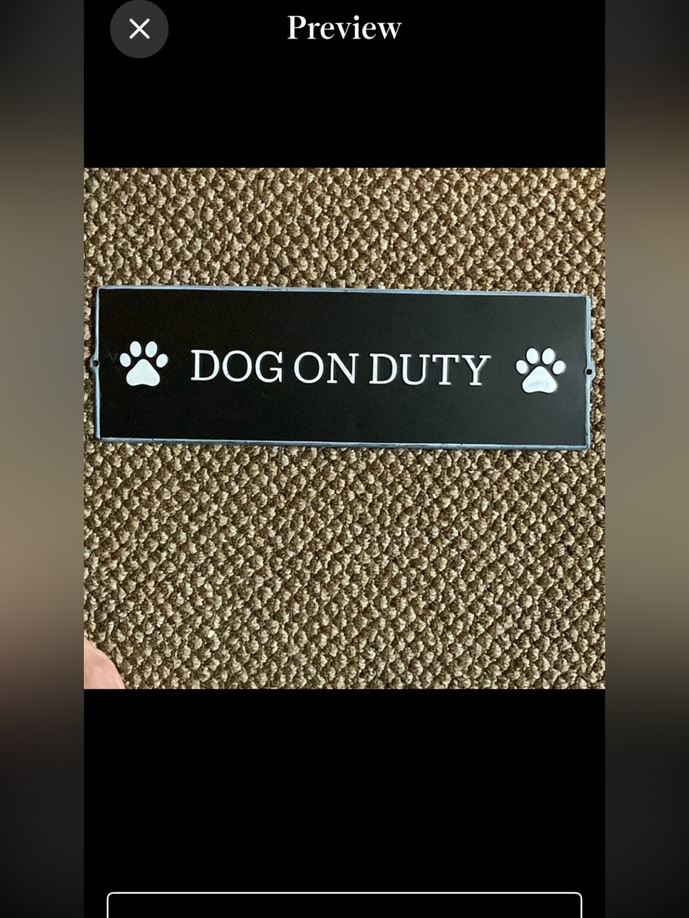 Metal Sign 🐕